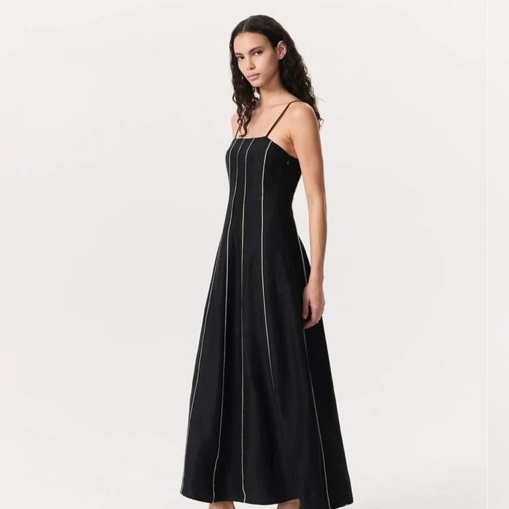 Rag & Bone Kennedy bead-striped maxi a-line dress - Picture 3 of 3